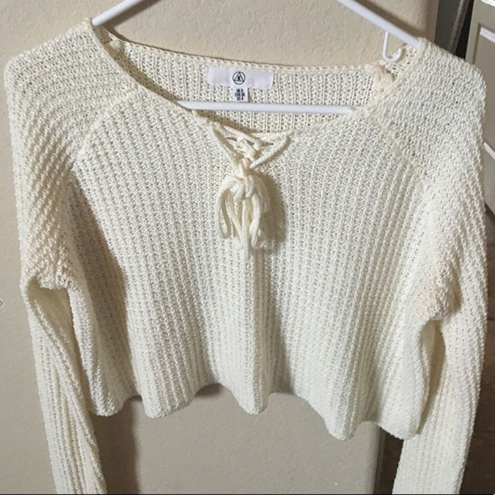 Misguided cream sweater